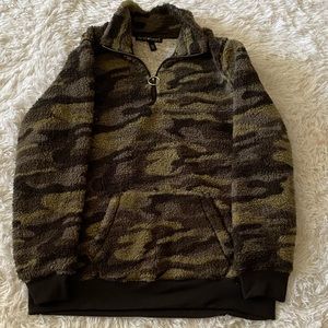 Derek Heart Camouflage soft quarter zip
